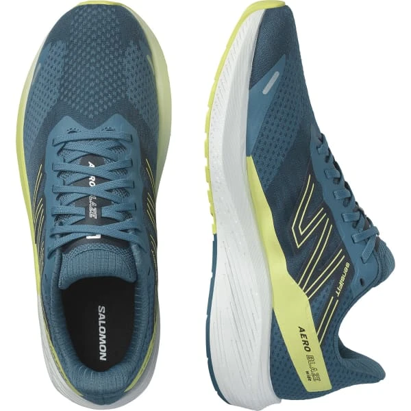 SALOMON AERO BLAZE BLUE ASHES/SUNNY LIME/DARK SAPPHIRE 23 8 SALOMON AERO BLAZE BLUE ASHES/SUNNY LIME/DARK SAPPHIRE 23 – Image 6