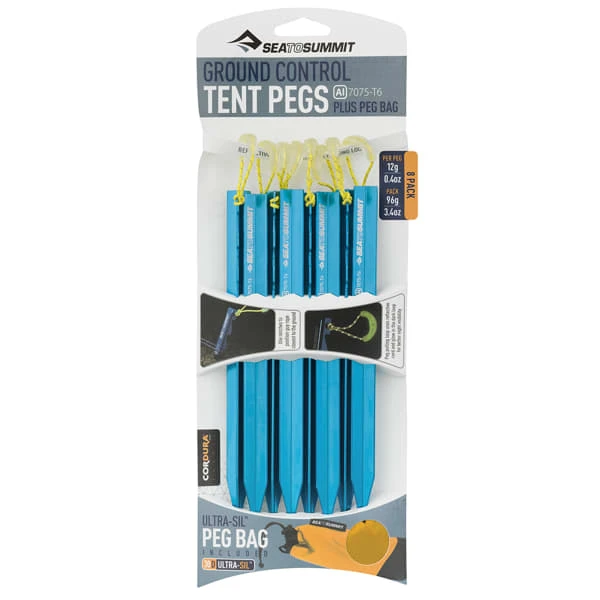 SEA TO SUMMIT GROUND CONTROL LIGHT TENT PEGS 6 PACK 23 3 SEA TO SUMMIT GROUND CONTROL LIGHT TENT PEGS 6 PACK 23