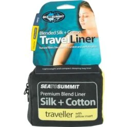 SEA TO SUMMIT SILK COTTON TRAVELLER LINER PILLOW INSERT NAVY BLUE23