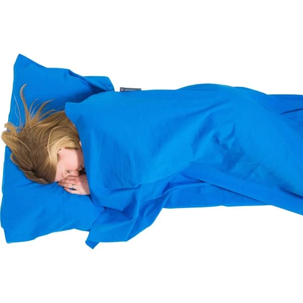LIFEVENTURE COTTON SLEEPING BAG LINER MUMMY BLUE 23 4 LIFEVENTURE COTTON SLEEPING BAG LINER MUMMY BLUE 23 – Image 2
